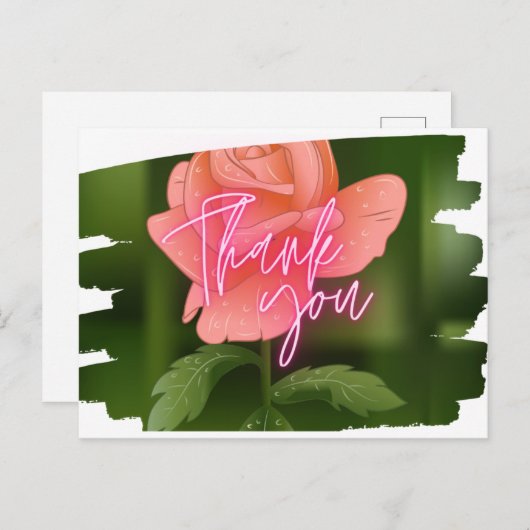 Bedankkaart Briefkaart (Voorkant / Achterkant)