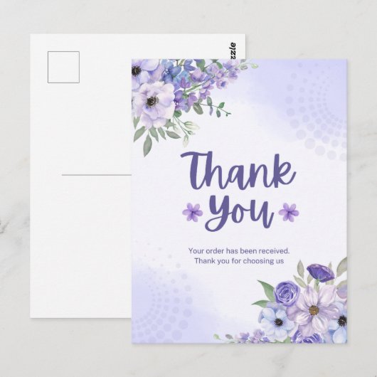 Bedankkaart Briefkaart (Voorkant / Achterkant)