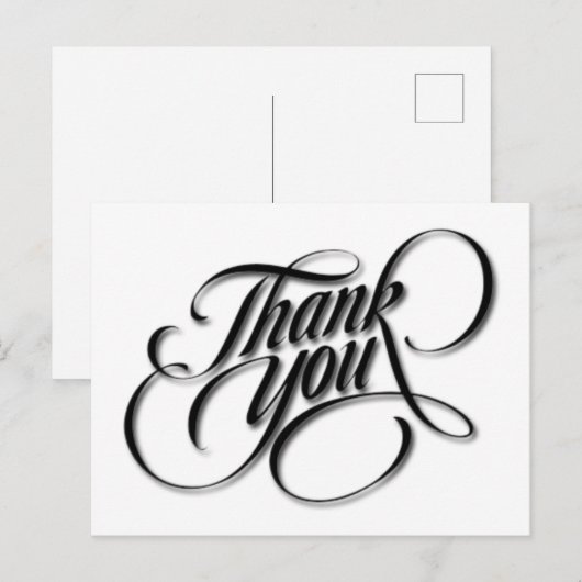 bedankkaart briefkaart (Voorkant / Achterkant)