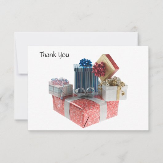 Bedankkaart Dozen Cadeaus (Voorkant)
