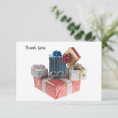 Bedankkaart Dozen Cadeaus (Staand voorkant)