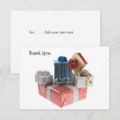 Bedankkaart Dozen Cadeaus (Voorkant / Achterkant)