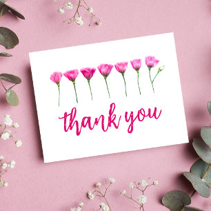 Bedankkaart – Elegante bloemen voor moeder Briefkaart