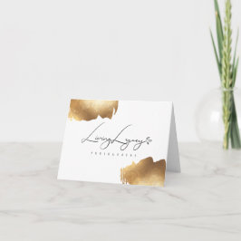 BEDANKKAART | goudkwast-minimalist
