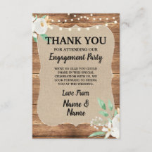 Bedankkaart Huwelijk Witte Bloem Hout