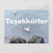 BEDANKKAART IN HET TURKS BRIEFKAART (Voorkant)