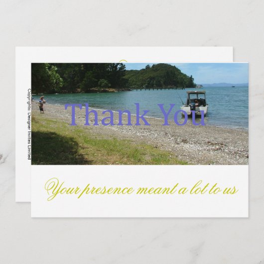 Bedankkaart Kaart (Voorkant / Achterkant)