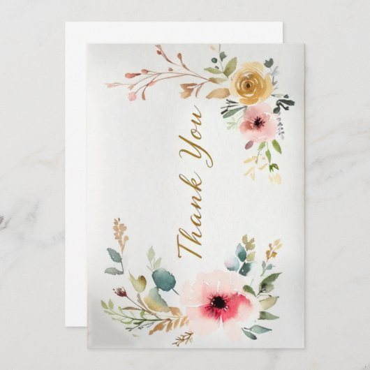 Bedankkaart Kaart (Voorkant / Achterkant)