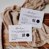 bedankkaart | Kleine Biz Verpakking Invoegen