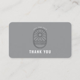 Bedankkaart Korting Code Review Logo Zakelijk Visitekaartje