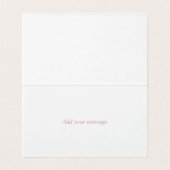 Bedankkaart met hartvormig bloemenlijst kaart (Binnenkant ongevouwen)