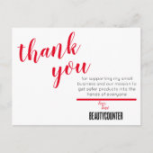 Bedankkaart met prijsvraag briefkaart (Voorkant)