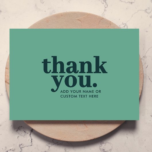 Bedankkaart | Moderne Groene Retro