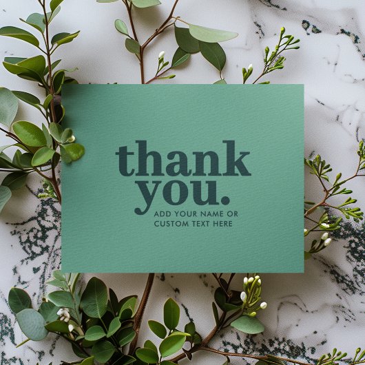 Bedankkaart | Moderne Groene Retro