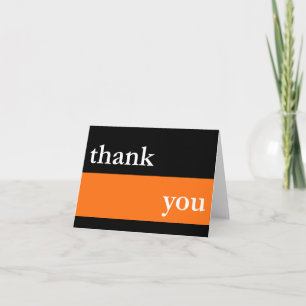 Bedankkaart / Notecard (Oranje dikke streep)