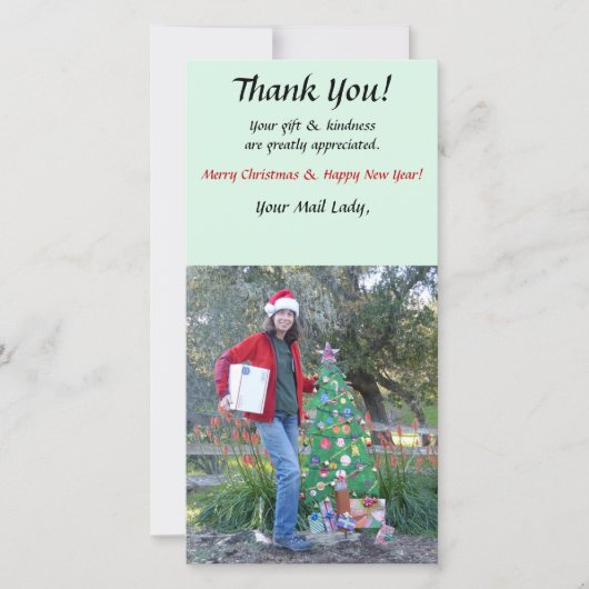 Bedankkaart - Postbode (Voorkant)