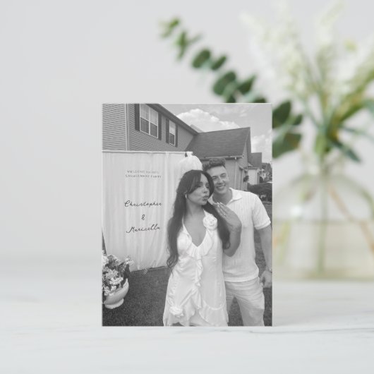 Bedankkaart, Postkaart Blank (Staand voorkant)