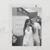 Bedankkaart, Postkaart Blank (Voorkant / Achterkant)