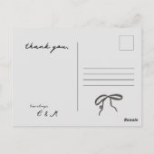 Bedankkaart, Postkaart Blank (Achterkant)