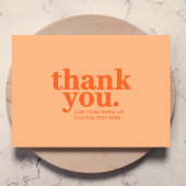 Bedankkaart | Retro Perzik Oranje