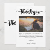 Bedankkaart, Script Bedankkaart, Foto Bedankkaart (Voorkant / Achterkant)
