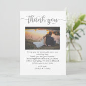 Bedankkaart, Script Bedankkaart, Foto Bedankkaart (Staand voorkant)