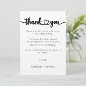 Bedankkaart, Script Bedankkaart Kaart (Staand voorkant)