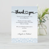 Bedankkaart, Script Bedankkaart, Kant Bedankkaart (Staand voorkant)