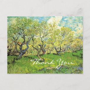 Bedankkaart, Vincent van Gogh, Boomgaard in bloei Briefkaart