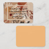 bedankkaart visitekaartje (Voorkant / Achterkant)