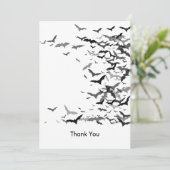 Bedankkaart - Vleermuizen / Blanco Kaart (Staand voorkant)