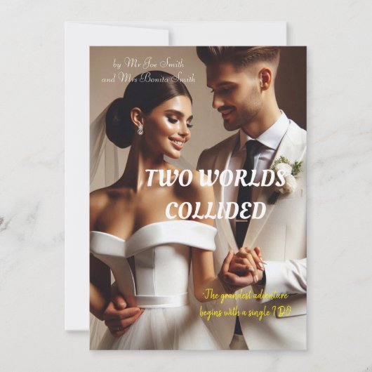 BEDANKKAART VOOR EEN BRUILOFT (Voorkant)