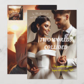 BEDANKKAART VOOR EEN BRUILOFT (Voorkant / Achterkant)