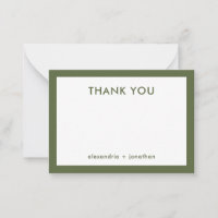 Bedankkaart voor pasgetrouwde stellen