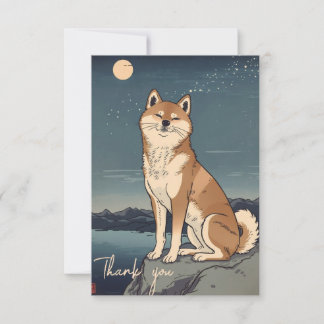 Bedankkaart – Vreedzame Shiba Maan