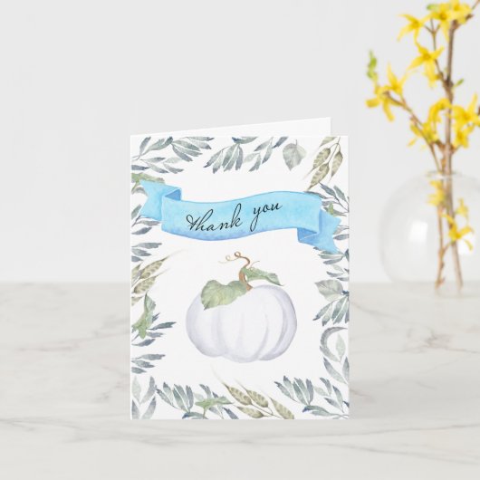  bedankkaarten | Herfst pompoen Kaart (Gele Bloem)