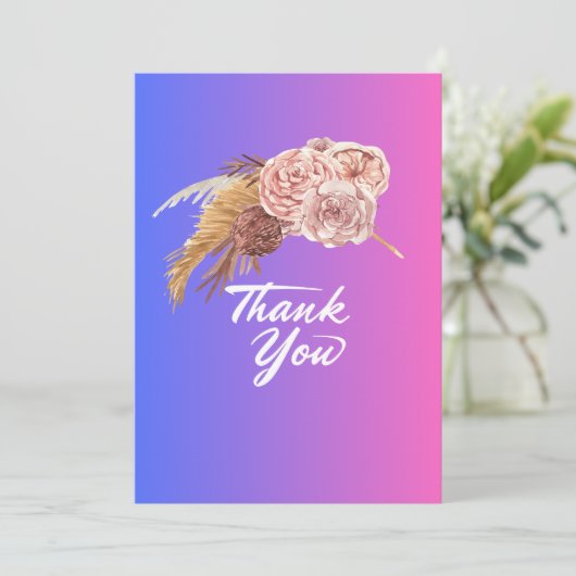 Bedankkaarten  kaart (Staand voorkant)