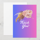 Bedankkaarten  kaart (Voorkant / Achterkant)