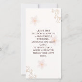 Bedankkaartje Aquarel Bloemendesign Bedankkaart (Achterkant)