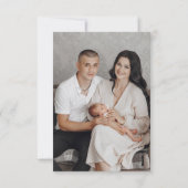 Bedankkaartje – Het vergt een dorp babyfeestje Bedankkaart (Achterkant)