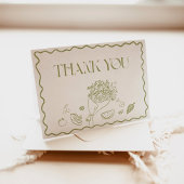 Bedankkaartje Rechtstreeks van de Markt Bruidsfees Bedankkaart