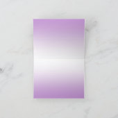 Bedankkaartje - Schakeringen van Paars Bedankkaart (Binnen)