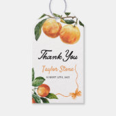 Bedankkaartje | Sinaasappel cadeaukaartje | Baby S Cadeaulabel (Voorkant)