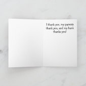 Bedankkaartje Spaarvarken voor elke gelegenheid Kaart (Binnen)