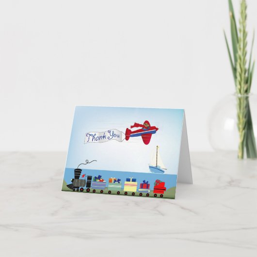 Bedankkaartje van een kind bedankkaart (Voorkant)