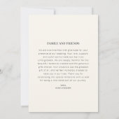 Bedankkaartje voor de bruiloft met foto en bericht kaart (Achterkant)