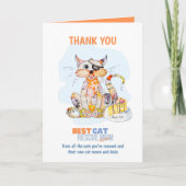 Bedankkaartje voor KAT REDDING MOEDER Pleegverzorg Kaart (Voorkant)