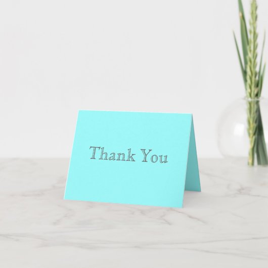 Bedankkaartjes blauw bedankkaart (Voorkant)