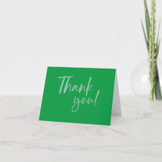 Bedankkaartjes Fancy Script Groen Bedankkaart