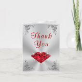 Bedankkaartjes voor 40-jarig Huwelijksjubileum Bedankkaart (Voorkant)